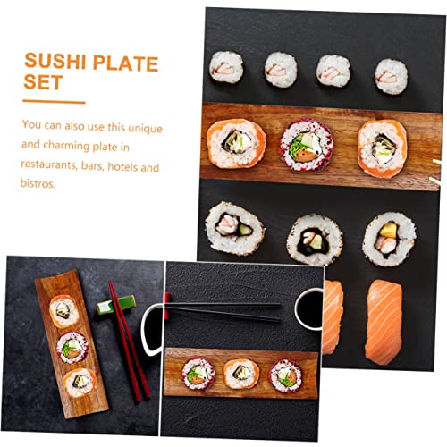 Set 4 platos sushi bandeja japonesa para servir miniatura 7