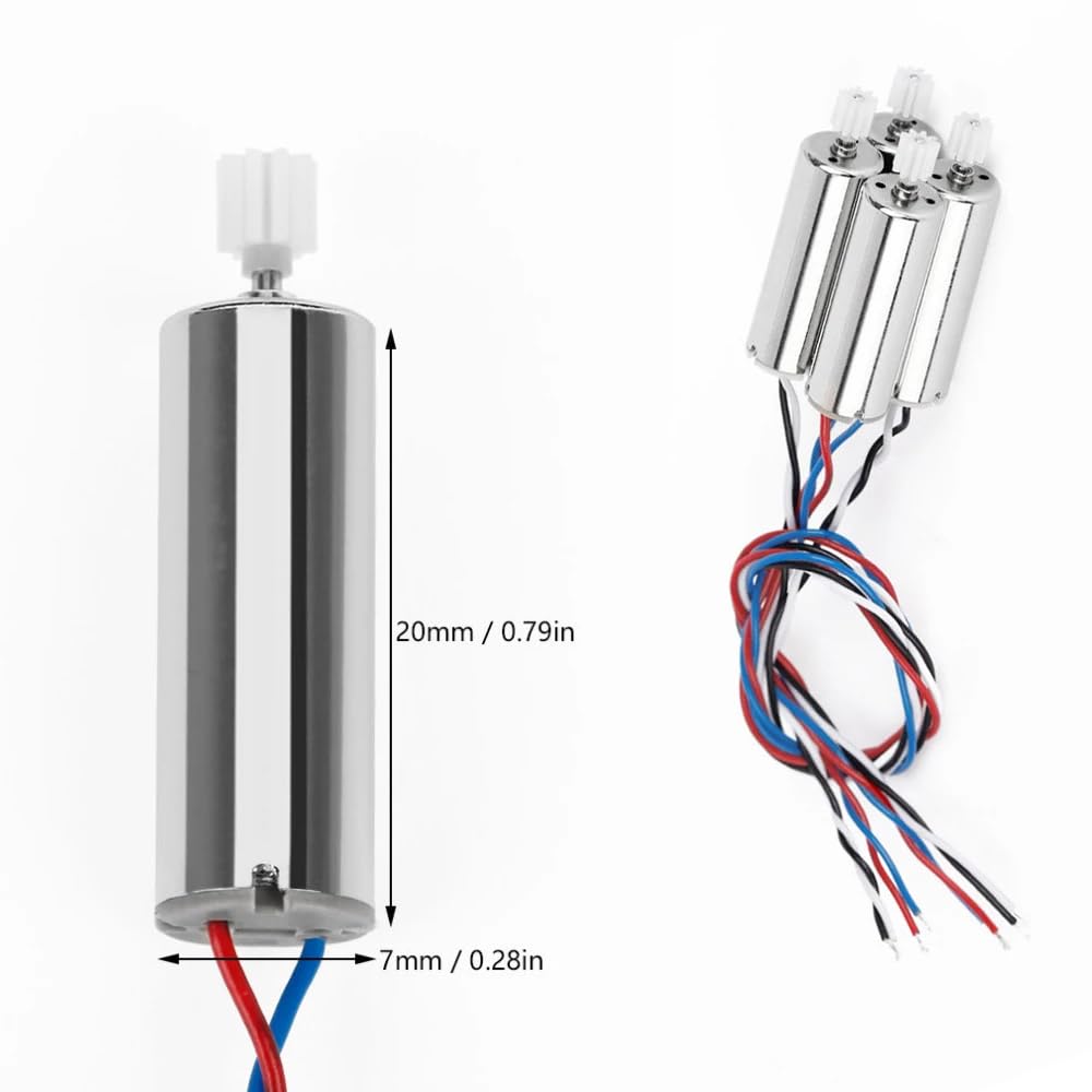 DollaTek 4pcs Mini A-B Positive Negative 720 Motor Repair Replacement Parts for Syma X5/X5C/M68 RC Quadcopter Motor - Image 4