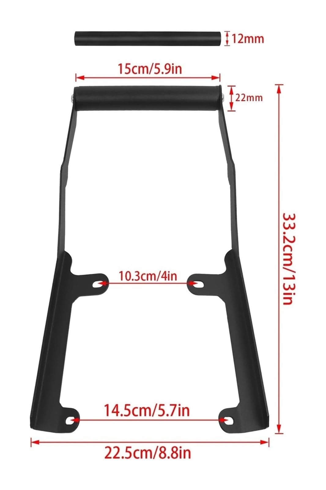 Manillar USB para Motocicleta para FO&RZA 750 para & 2021-2024 GPS Navegación Soporte Teléfono Móvil Motocicleta(22MM)