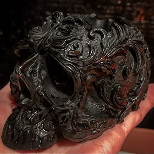 Moule en silicone tête de mort pour cendrier et pot de résine - 4