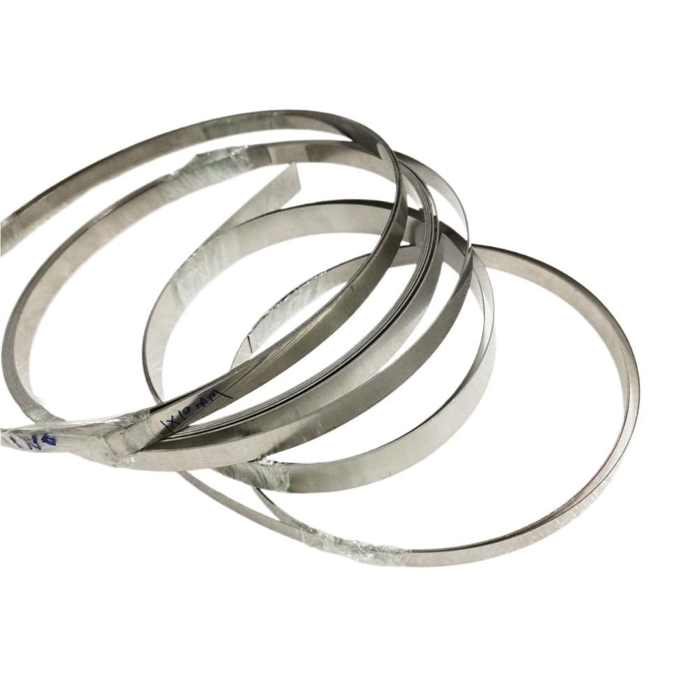 Tiras de lámina estrecha de acero inoxidable 301, 2 uds., bobina de Metal Industrial DIY de 5M(0.2mm x 20mm x 5 M)