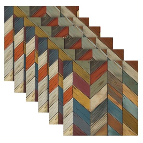 Servilletas de Tela Multicolor 20 x 20 pulgadas Pack de 6 miniatura 2