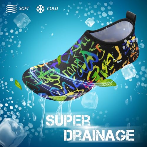 Image of SIMARI Water Shoes for Women Men Swim Aqua Socks Beach Pool Essentials Barefoot Surf River Boat Kayak Sea Yoga Sand Exercise Sport Accessories Breathable Quick-Dry Adult Youth Kid Size SWS001