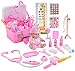 THE TWIDDLERS Kit de Docteur 40 Pcs, Jouets Médical avec Mallette & Poupée - Cadeau de Jouet Éducatif pour Enfants