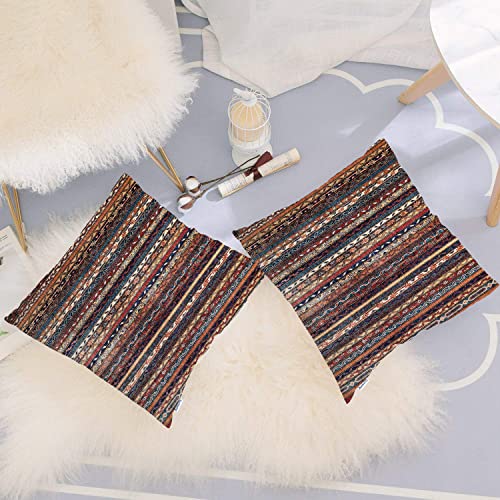 Batmerry Türkisches Blumenmuster dekorative Kissenbezüge, 55,9 x 55,9 cm Vintage persisch orientalisch türkisch Teppich… – Bild 7