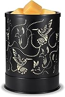 Vista 9 de Calentador de Cera Derretida de Metal, 2 en 1 Derretidor Eléctrico de Cera de Velas Perfumadas y Cubos de Cera, Quemador de Aceite Esencial