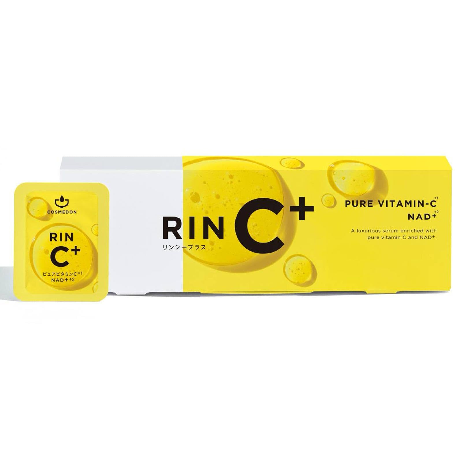 Lincy Plus Beauty Serum, 28 Packets x 0.02 fl oz (0.7 ml), Individual Packaging, Pure Vitamin C, Niacinamide NAD+, Pores, Face Care, Moisturizing, Cosmetics