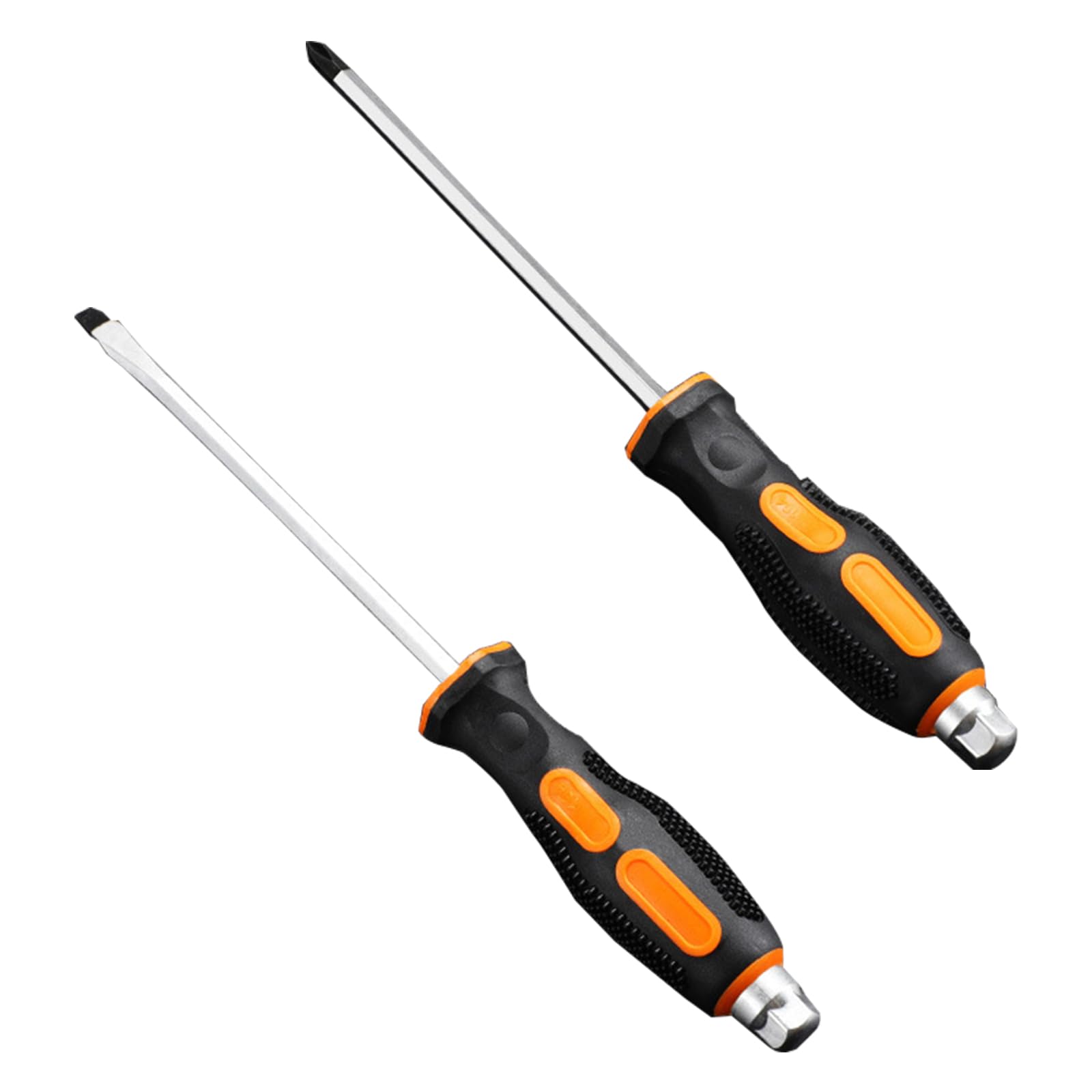 Tsophreniq 6X150mm Strength Screwdriver Set With Impacts Head For Enhancing Efficiency, Professional Use Household Fixes 2Pcs Impacts Screwdriver Set