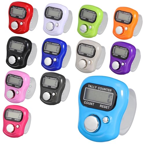 Anneome Finger Counter Clicker Mini Tally Counter Reset Button 5 Digits Display Compact for Portable Counting