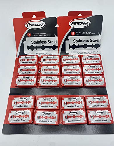 Personna Stainless Steel Double Edge Blades - 100 Pack 100 razor blades by Personna