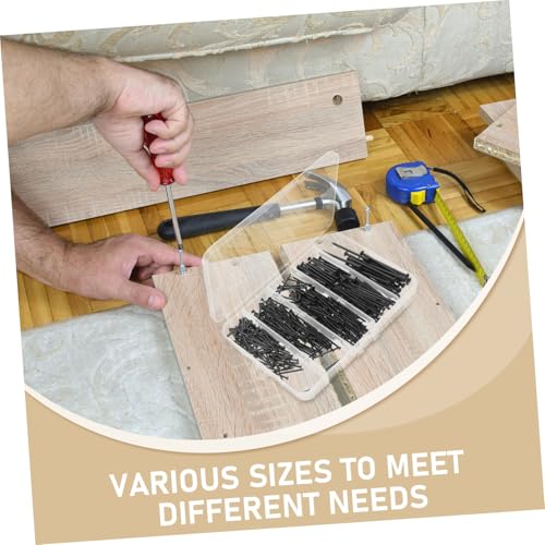 Image of 1set Multipurpose Hardware Nails Assorted Picture Hanging Accessories Handy Tool Box Wall Fixation for Frames Boards Decor Projects