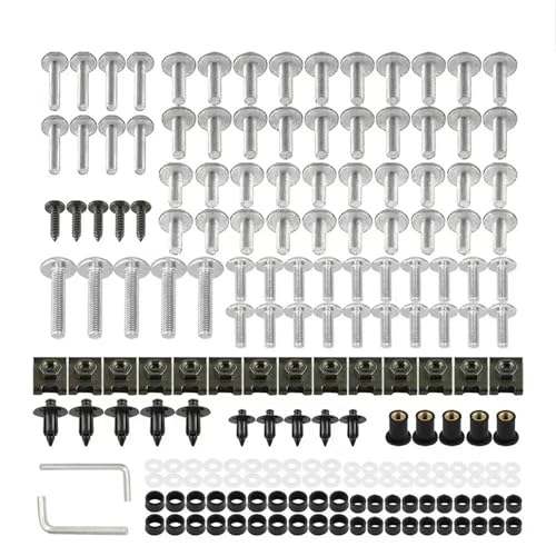 Kit de clips carénage Suzuki GSX 1400 et Bandit GSF 600S argent