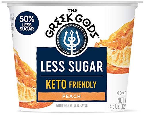 Greek Gods Less Sugar Keto Peach, 4.5 Oz