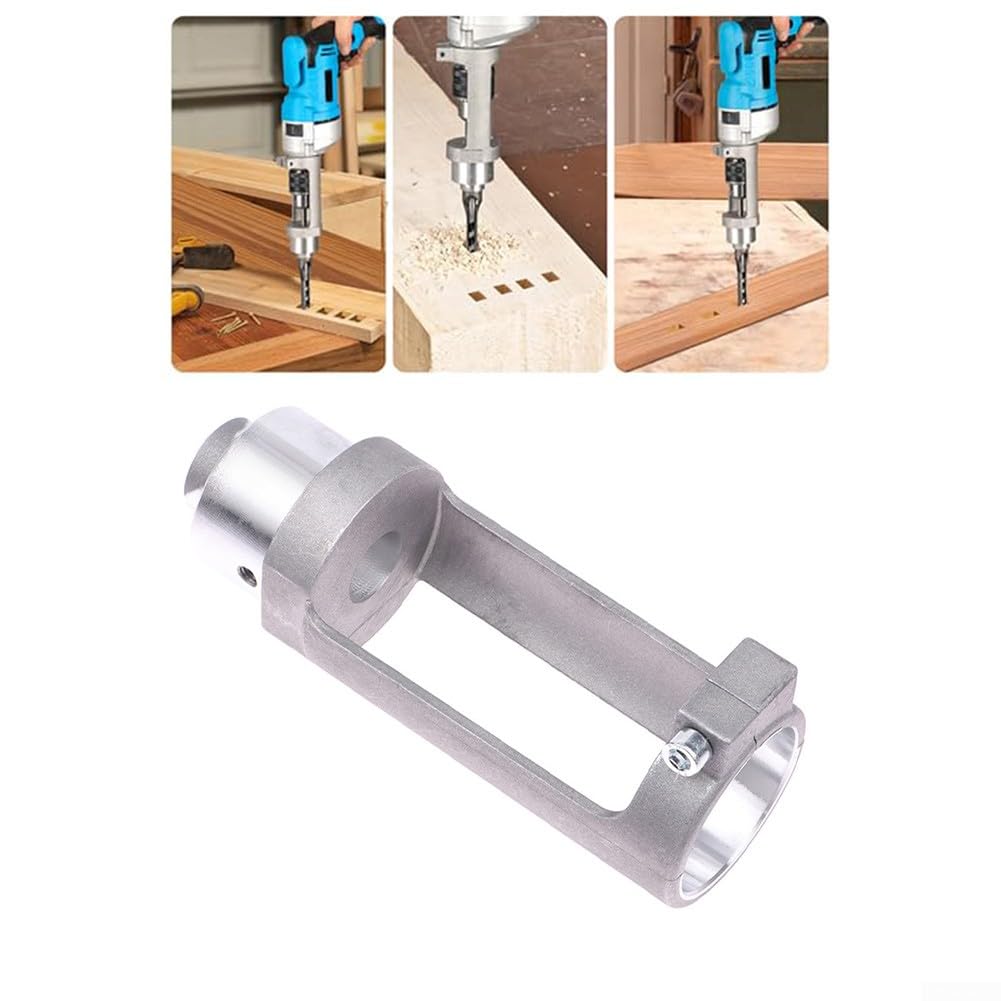 Adaptateur de foret à trou carré, adaptateur de foret en alliage d'aluminium, outil de forage à mortaise pour perceuse manuelle, travail du bois
