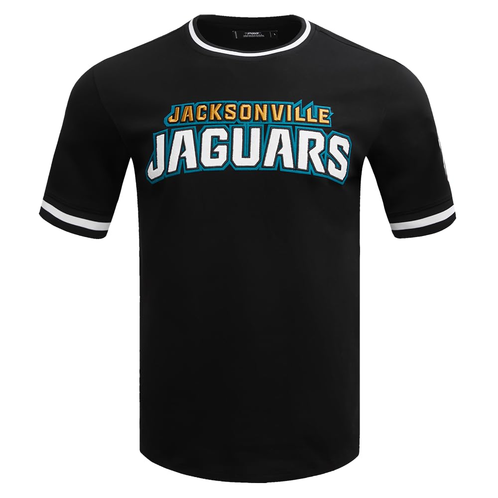 Pro Standard Mens NFL Jacksonville Jaguars Classic Chenille Short Sleeve Tee Black S