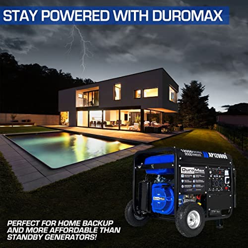 Duromax Gas Powered Portable 12000 Watt-Electric Start-Home Back Up & Rv Ready, 50 State Approved Generator #TOP7