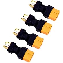 FLY RC 4PCS XT60 Female to Male T Plug Connector Adapter No Wires Wireless RC LiPo NiMH Battery ESC Connector Adapters