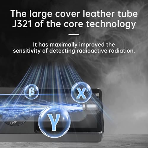 Image of Geiger Counter Nuclear Radiation Detector, ND1 Portable Handheld Beta,Gamma X-ray, LCD Display,Rechargeable Radiation Monitor Meter,Temperature and Humidity Monitor Meter，for Home