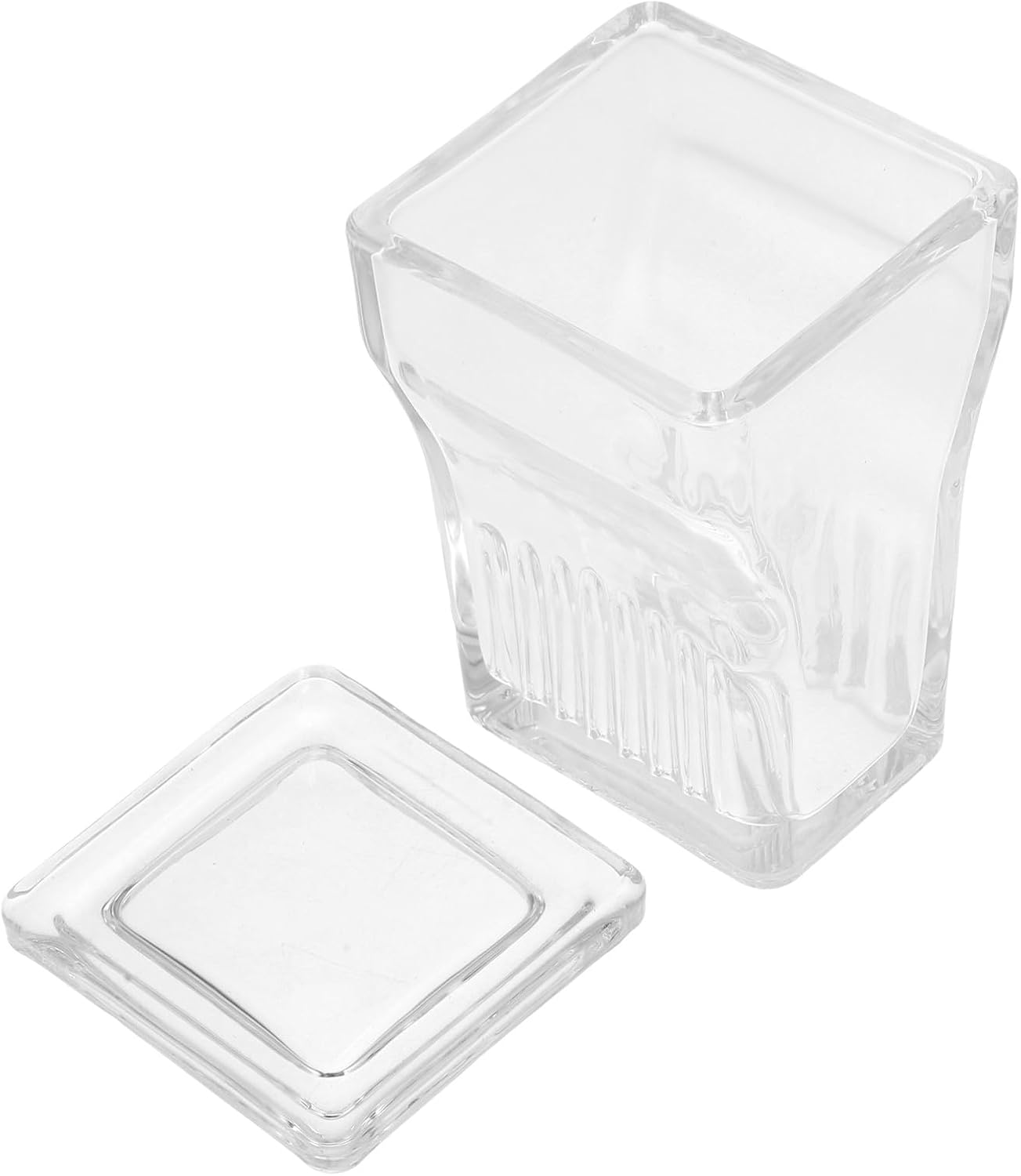 Alipis 9-slide Glass Staining Jars with Lids, High Transparency Lab Coplin Jars for Microscope Slides, Glass Specimen Containers Suitable for Animal and Plant Sample Staining