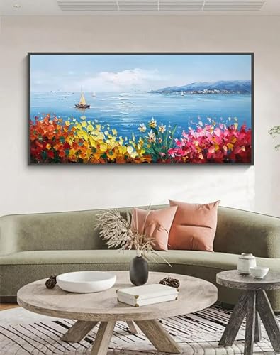 Cuadro de flores grandes para decorar el dormitorio con un estilo clásico 3