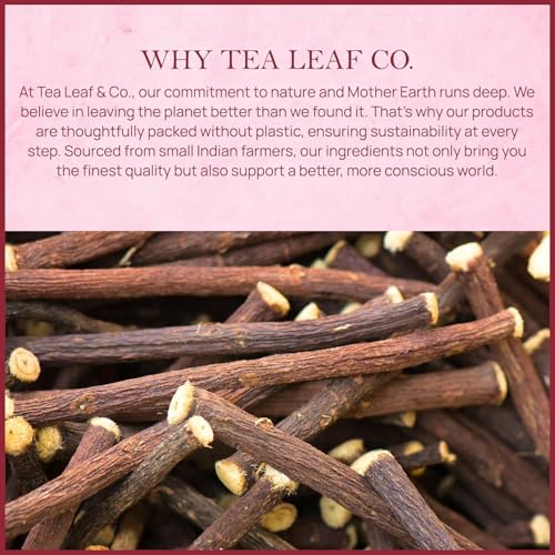 Image of Licorice Root Herbal Tea 200gm /7oz, Natural Herbal Infusion, 100 Tea Bags | Pure Ingredients, Spiced Blend with Cardamom, Ginger & Cinnamon, Rich Aromatic Flavor, Easy to Brew, Anytime Refreshing Tea