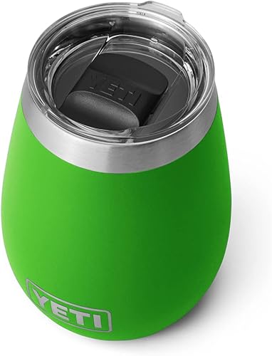 YETI Rambler - Vaso de vino de 10 onzas, aislado al vacío, acero inoxidable con tapa MagSlider