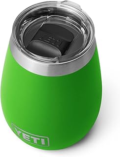 YETI Rambler 10 oz Wine Tumbler, Vacuum Insulated, Stainless Steel with MagSlider Lid, Canopy Green
