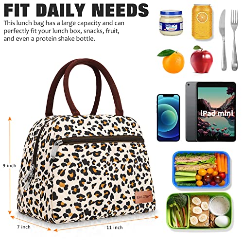 Baloray Lunch Bags For Women Lunch Tote Cooler Bag With 2 Side Pocket Leak-Proof Liner Insulated Lunch Box Lunch Bags For Women/Picnic/Boating/Beach/Fishing/Work #TOP4