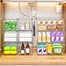 caktraie Acrylic Storage Drawers Set of 6, Clear Makeup Organizer, Plastic Organizer Bins for Beauty Supplies,Ideal for Vanity, Bathroom,Cabinet,Pantry Organization