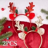 Zoom IMG-2 bofunx 2pcs cerchietto renna fascia Zoom IMG-2 bofunx 2pcs cerchietto renna fascia