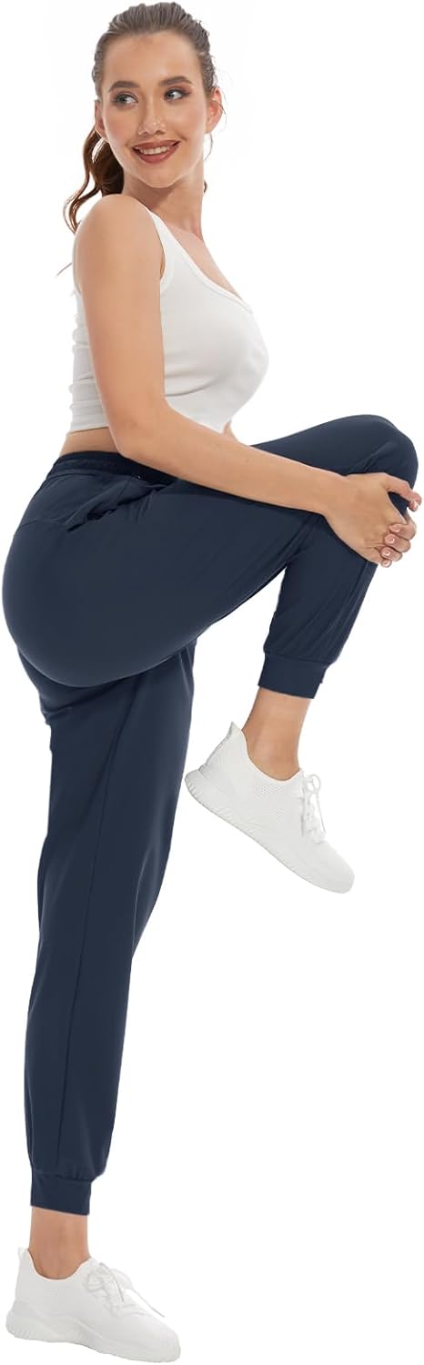 SEVEGO Women's 30"/32"/34"/36" Tall Inseam Joggers Lightweight Sweatpants Zipper Pockets Athletic Workout Lounge Pants - Image 8