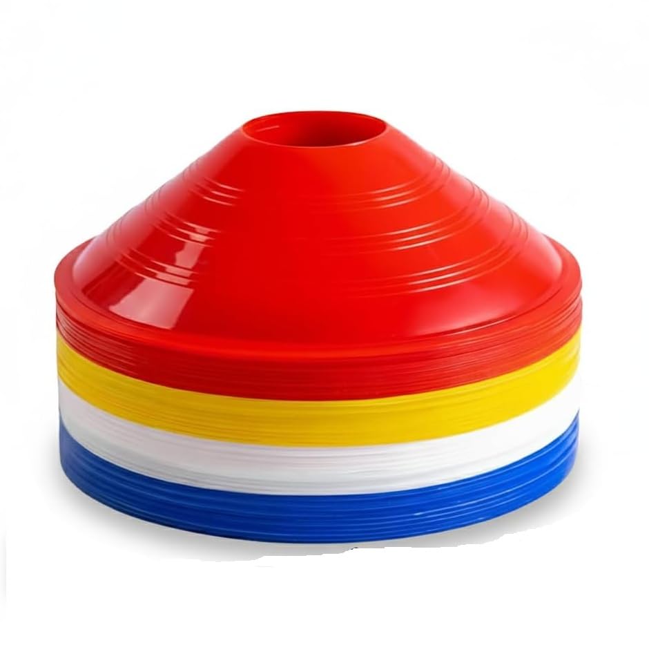 Pro Master Agility Marker Discs, Pack of 10 | Flat Football & Cricket Training Cones for Speed and Footwork Drills | Lightweight Stackable Space Markers-image-18