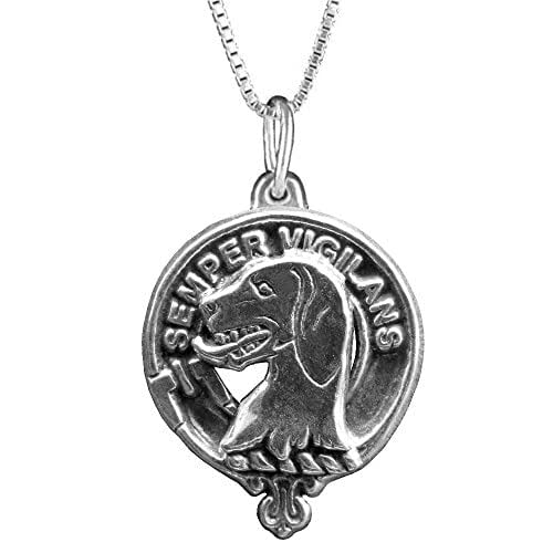 Wilson Scottish Clan Crest Pendant Sterling Silver 