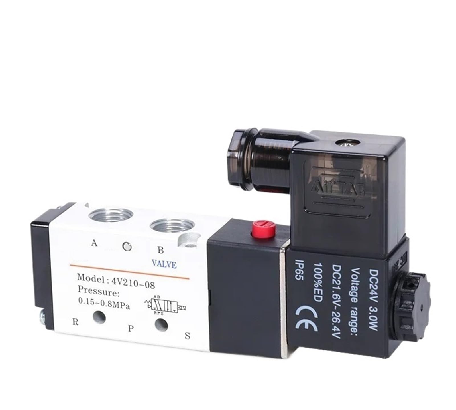 Électrovanne 4V310-08 DC12V à commande unique bistable pneumatique