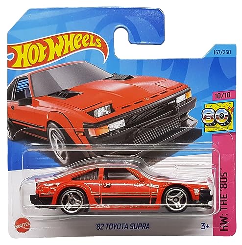 Hot Wheels - ´82 Toyota Supra - HW: The ´80s 10/10 - HKG87 - Short Card - Rojo - Mattel 2023