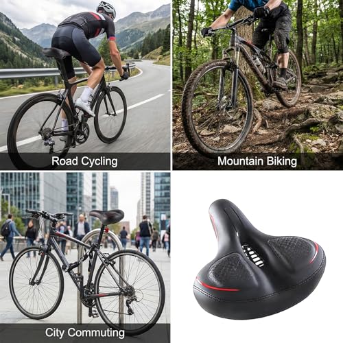 Selle vélo électrique surdimensionnée imperméable et ergonomique - 2