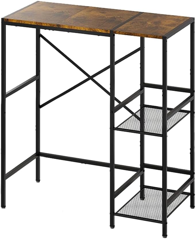 Mini Fridge Stand with Storage Shelves, 3-Tier Mini Fridge Cabinet Microwave Stand Baker Rack, Coffee Bar Stand Beverage Refrigerator Table for Dorm Apartment Kitchen