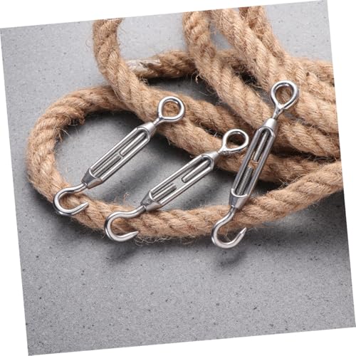 Juego de 5 Tensores de Cable de Acero Inoxidable 304 M5 Ojo a Gancho para Tensión Ajustable de Cable de Alambre para Cerca, Tienda y Instalación Industrial miniatura 4