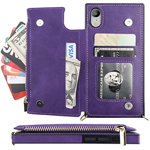 Bocasal Crossbody Wallet Case with Strap for iPhone Xr, Purple by Bocasal - Used condition - Image 3