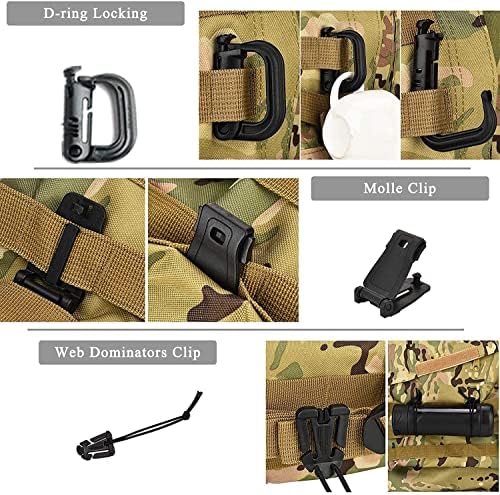 Emergency Survival Kits, Tactical Military Trauma First Aid Kit, Molle EMT IFAK Pouch Outdoor Gear Tourniquet Bandage Bleeding Control Kit for Camping Hiking Hunting Travel Car Adventures (Black)