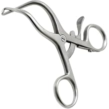 Gelpi Crossover Retractor Neroma Drop Angle 3 1/2" 9cm Blunt Tips - Self-Retaining Ratchet Lock - German Stainless Steel
