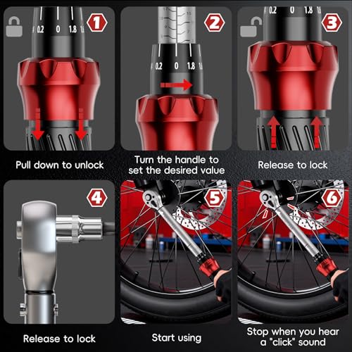 MOVECRAB 15-Piece Bike Torque Wrench Kit