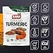 Badia Organic Turmeric Ground, 8 oz resealable bag - Premium Curcuma Seasoning for Cooking, Golden Flavor & Rich Aroma