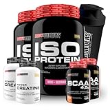 Kit 2x Iso Protein 900g + 2x BCAA 4.5 100g + 2x Power Creatina 100g + 2x Coqueteleira - Bodybuilders