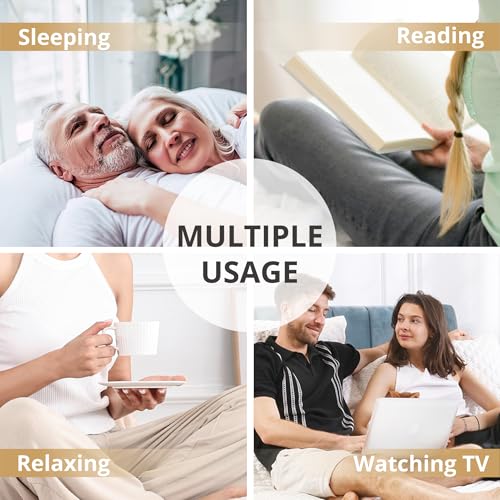Image of EGOHOME Twin XL Adjustable Bed Frame with Massage,Zero Gravity | Wireless Remote,Independent Head and Foot Incline, 12 inch Adjustable Legs, LED Night Lights, 2 USB Ports,Zero Clerance