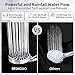 BESAQUO Shower Head,10 Functions High Pressure shower head with handheld, Built-in Pause Mode & Power Wash, Non-Clogging Nozzles High Flow Hand Held Shower Head, Leakproof 6ft Hose&Adjustable Bracket