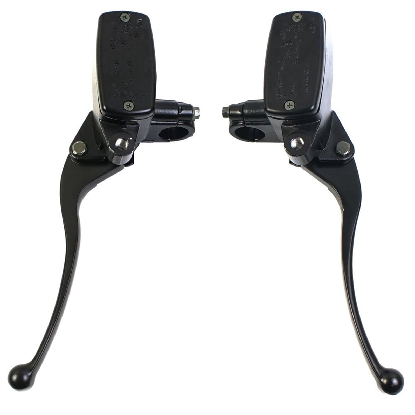 Pbqenxb Break and Clutch Levers Universal 22MM Motorcycle Front Brake Master Cylinder Motorbike Hydraulic Pump Lever Clutch(One Pair)