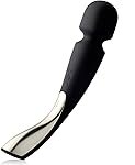 LELO SMART Wand Mediano Vibrador de Cuerpo Entero Black: Potente Masajeador Inalámbrico en Silicona, Sumergible y Recargable. 1 año de Garantía.