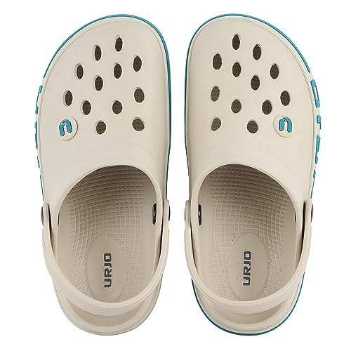 Image of URJO Streak Kid's Clogs /Sandals with Adjustable Back Strap Ultra Soft & Flexibility Anti Skid Comfortable Waterproof Daily Mules Clogs /Sandals Boy's & Girl's