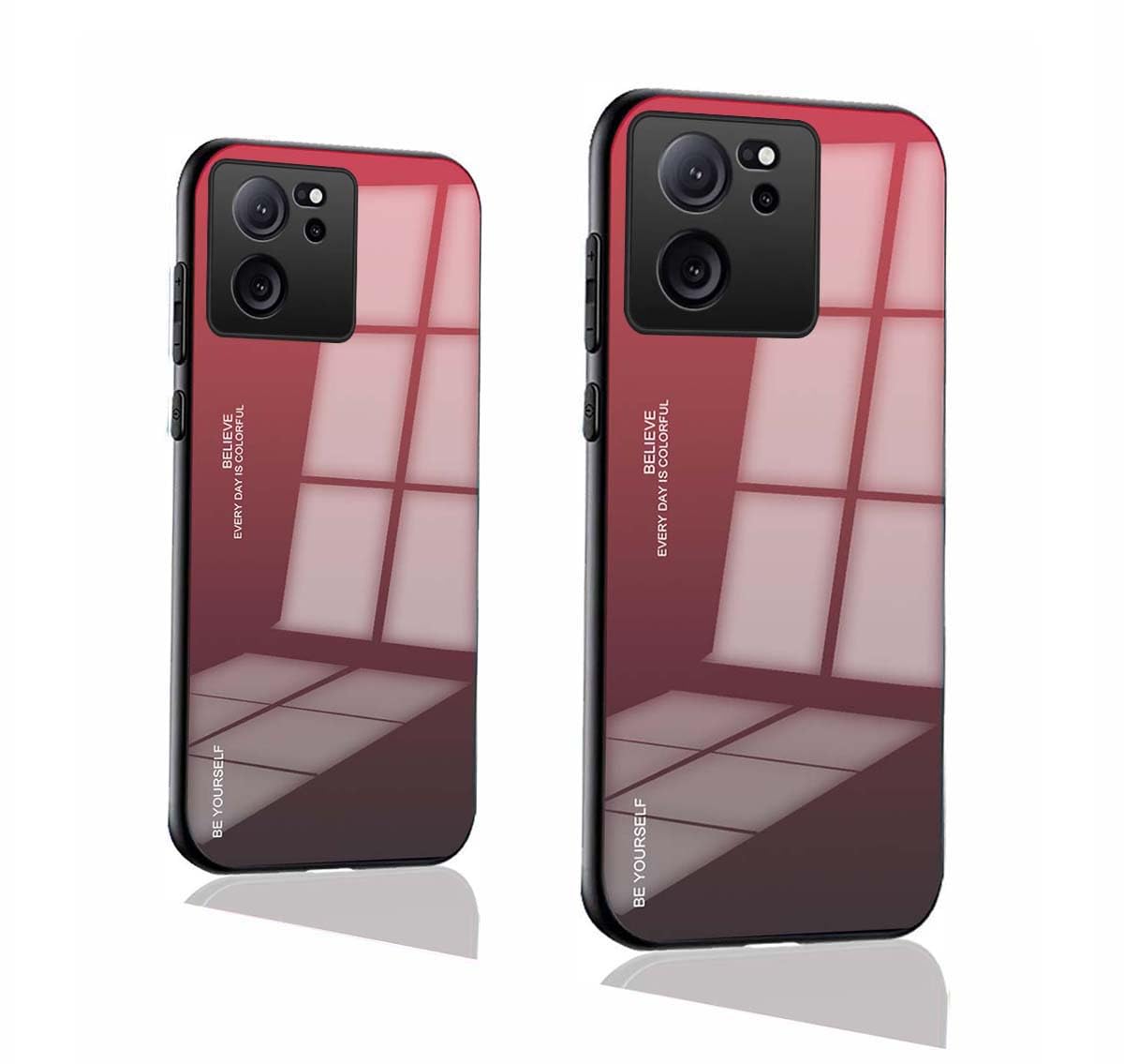 Cover Per Xiaomi 13T / 13T Pro - Custodia Ibrida Con Vetro Temperato E Telaio In TPU - Design Gradiente 07 - 3